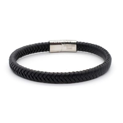 VNC ΔΕΡΜΑΤΙΝΟ ΑΝΔΡΙΚΟ ΒΡΑΧΙΟΛΙ ΜΑΥΡΟ