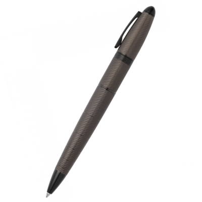 HUGO BOSS ΣΤΥΛΟ BALLPOINT OVAL GUN ΑΝΘΡΑΚΙ