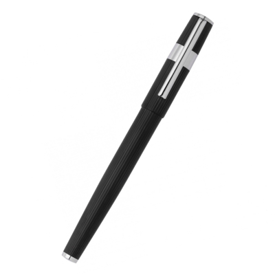HUGO BOSS GEAR PINSTRIPE ΣΤΥΛΟ ROLLER ΜΑΥΡΟ