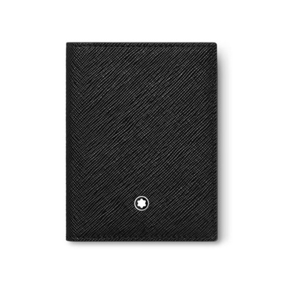 MONTBLANC SARTORIAL ΔΕΡΜΑΤΙΝΗ ΘΗΚΗ ΚΑΡΤΩΝ 4CC ΜΑΥΡΟ