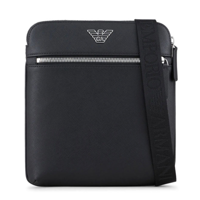 EMPORIO ARMANI ΤΣΑΝΤΑ ΩΜΟΥ MESSENGER ΜΑΥΡΗ