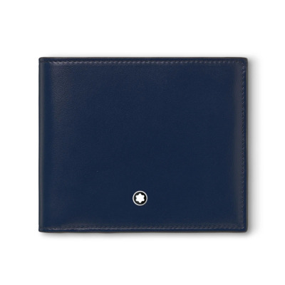 MONTBLANC MEISTERSTUCK ΔΕΡΜΑΤΙΝΟ ΠΟΡΤΟΦΟΛΙ 4CC ΜΠΛΕ