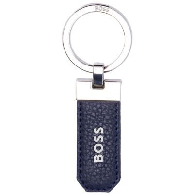 HUGO BOSS GRAINED ΔΕΡΜΑΤΙΝΟ ΜΠΡΕΛΟΚ ΜΠΛΕ