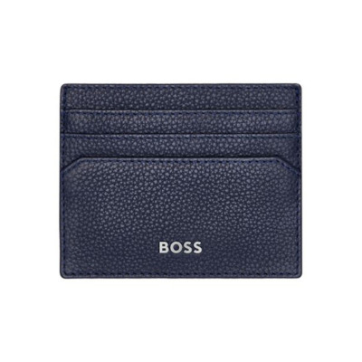 HUGO BOSS GRAINED ΔΕΡΜΑΤΙΝΗ ΚΑΡΤΟΘΗΚΗ ΜΠΛΕ