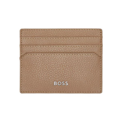 HUGO BOSS GRAINED ΔΕΡΜΑΤΙΝΗ ΚΑΡΤΟΘΗΚΗ ΚΑΜΕΛ