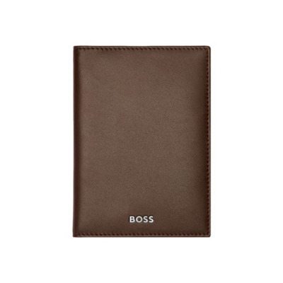 HUGO BOSS SMOOTH ΔΕΡΜΑΤΙΝΗ ΚΑΡΤΟΘΗΚΗ ΚΑΦΕ