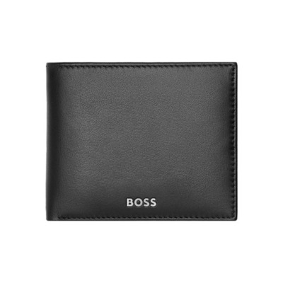 HUGO BOSS GRID ΔΕΡΜΑΤΙΝΟ ΠΟΡΤΟΦΟΛΙ ΜΑΥΡΟ