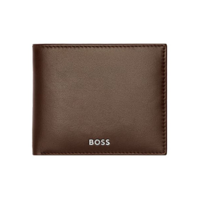 HUGO BOSS SMOOTH ΔΕΡΜΑΤΙΝΟ ΠΟΡΤΟΦΟΛΙ ΚΑΦΕ