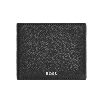 HUGO BOSS GRAINED ΔΕΡΜΑΤΙΝΟ ΠΟΡΤΟΦΟΛΙ ΜΑΥΡΟ