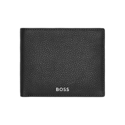 HUGO BOSS GRAINED ΔΕΡΜΑΤΙΝΟ ΠΟΡΤΟΦΟΛΙ ΜΑΥΡΟ