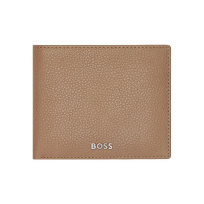 HUGO BOSS GRAINED ΔΕΡΜΑΤΙΝΟ ΠΟΡΤΟΦΟΛΙ ΚΑΜΕΛ