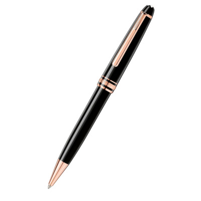 MONTBLANC MEISTERSTUC ROSE GOLD COATED CLASSIQUE ΣΤΥΛΟ ΔΙΑΡΚΕΙΑΣ ΜΑΥΡΟ