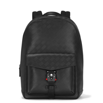 MONTBLANC EXTREME 3.0 ΔΕΡΜΑΤΙΝΗ ΤΣΑΝΤΑ ΠΛΑΤΗΣ LARGE ΜΕ ΛΟΥΚΕΤΟ ΜΑΥΡΗ