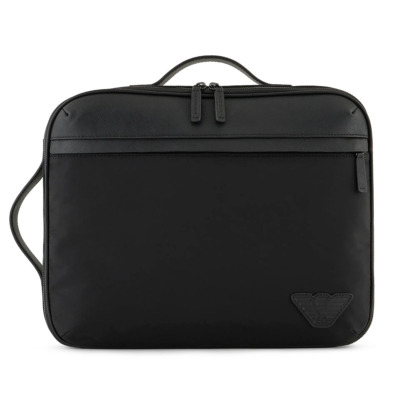 EMPORIO ARMANI ΤΣΑΝΤΑ ΠΛΑΤΗΣ ΜΑΥΡΗ