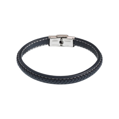 VNC ΔΕΡΜΑΤΙΝΟ ΑΝΔΡΙΚΟ ΒΡΑΧΙΟΛΙ ΜΠΛΕ