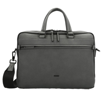 PICARD SHOPPER CASUAL ΔΕΡΜΑΤΙΝΟΣ ΧΑΡΤΟΦΥΛΑΚΑΣ ΓΚΡΙ