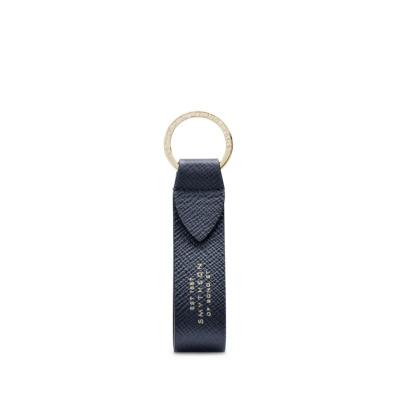 SMYTHSON PREMIUM ΔΕΡΜΑΤΙΝΟ ΜΠΡΕΛΟΚ STRAP NAVY BLUE