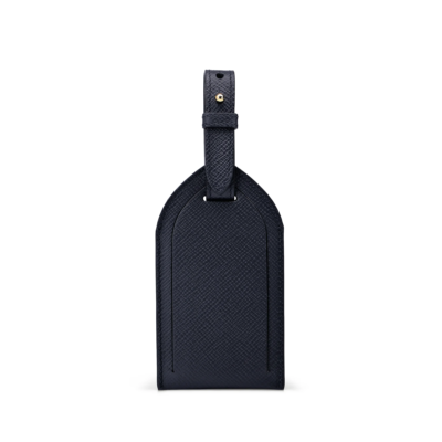 SMYTHSON PANAMA PREMIUM ΔΕΡΜΑΤΙΝΗ ΕΤΙΚΕΤΑ ΑΠΟΣΚΕΥΗΣ ΜΠΛΕ ΣΚΟΥΡΟ