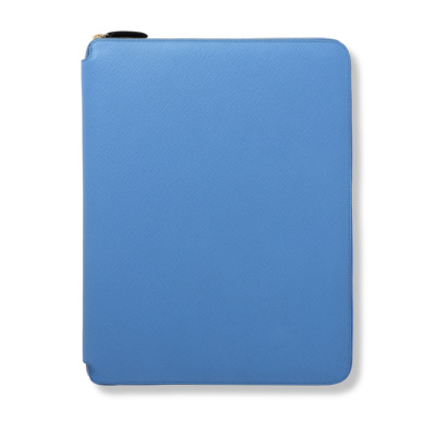 SMYTHSON PANAMA ΔΕΡΜΑΤΙΝΟ ΝΤΟΣΙΕ ΣΥΝΕΔΡΙΩΝ A4 ΓΑΛΑΖΙΟ