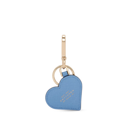 SMYTHSON PREMIUM ΔΕΡΜΑΤΙΝΟ ΜΠΡΕΛΟΚ HEART ΓΑΛΑΖΙΟ