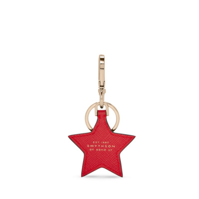 SMYTHSON PANAMA PREMIUM ΔΕΡΜΑΤΙΝΟ ΜΠΡΕΛΟΚ STAR ΚΟΚΚΙΝΟ