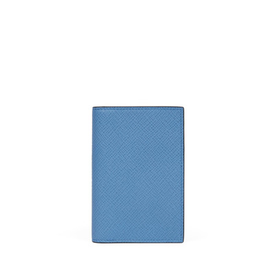 SMYTHSON PANAMA PREMIUM ΔΕΡΜΑΤΙΝΗ ΚΑΡΤΟΘΗΚΗ FOLDER 6CC ΓΑΛΑΖΙΑ