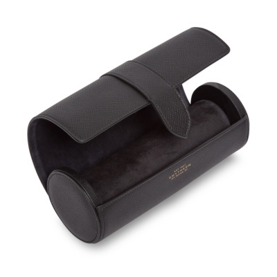 SMYTHSON PANAMA PREMIUM ΔΕΡΜΑΤΙΝΗ ΘΗΚΗ ΓΙΑ ΚΟΣΜΗΜΑΤΑ ΜΑΥΡΗ