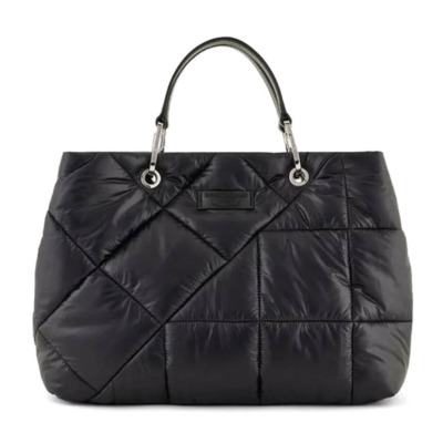 EMPORIO ARMANI MyEA ΓΥΝΑΙΚΕΙΑ ΤΣΑΝΤΑ ΩΜΟΥ LARGE ΜΑΥΡΗ