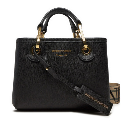 EMPORIO ARMANI ΓΥΝΑΙΚΕΙΑ ΤΣΑΝΤΑ ΩΜΟΥ ΜΑΥΡΗ