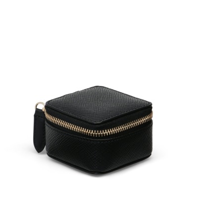 SMYTHSON PANAMA PREMIUM ΔΕΡΜΑΤΙΝΗ ΘΗΚΗ ΓΙΑ ΚΟΣΜΗΜΑΤΑ SMALL ΜΑΥΡΟ