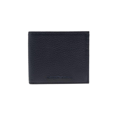 EMPORIO ARMANI ΓΥΝΑΙΚΕΙΟ ΔΕΡΜΑΤΙΝΟ ΠΟΡΤΟΦΟΛΙ ΜΠΛΕ