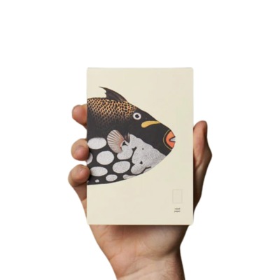 PAPER REPUBLIC POCKET ΑΝΤΑΛΛΑΚΤΙΚΟ BOOK REEF BLACK FISH RULED