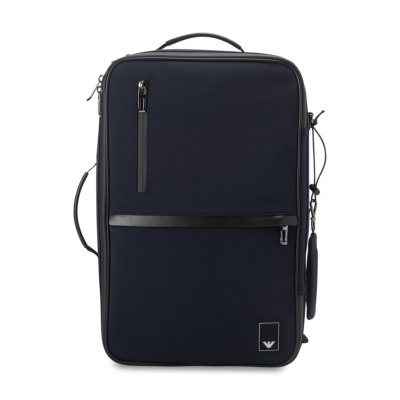 EMPORIO ARMANI ΤΣΑΝΤΑ ΠΛΑΤΗΣ ΜΠΛΕ