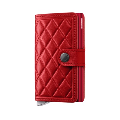 SECRID PREMIUM MINIWALLET EMBOSS DIAMOND ΚΟΚΚΙΝΟ
