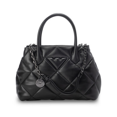 EMPORIO ARMANI ΓΥΝΑΙΚΕΙΑ ΤΣΑΝΤΑ ΩΜΟΥ ΠΙΚΕ ΜΑΥΡΗ
