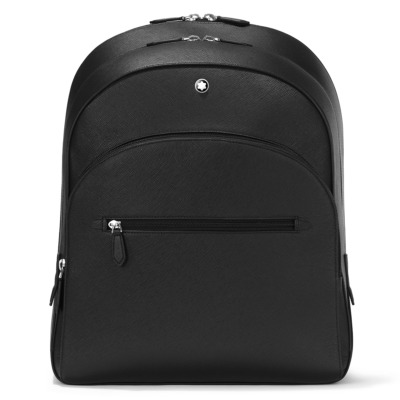 MONTBLANC SARTORIAL ΔΕΡΜΑΤΙΝΗ ΤΣΑΝΤΑ ΠΛΑΤΗΣ LARGE ΜΑΥΡΗ