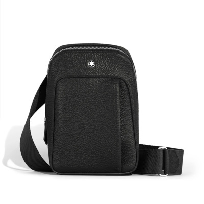 MONTBLANC ΔΕΡΜΑΤΙΝΟ ΤΣΑΝΤΑΚΙ ΩΜΟΥ ΜΑΥΡΟ