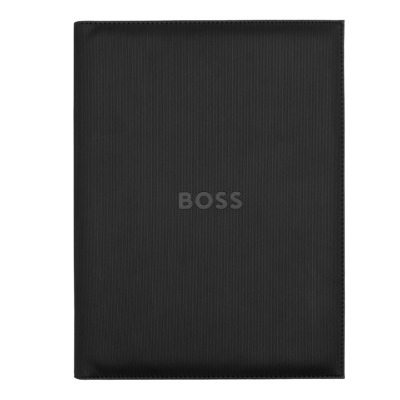 HUGO BOSS ΝΤΟΣΙΕ ΣΥΝΕΔΡΙΩΝ Α4 LINE FOLDER ΜΑΥΡΟ