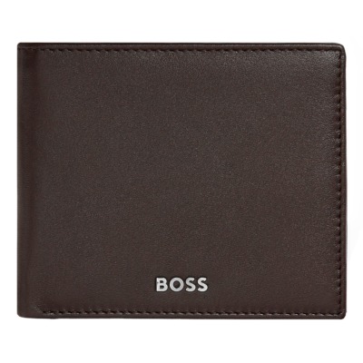 HUGO BOSS SMOOTH ΔΕΡΜΑΤΙΝΟ ΠΟΡΤΟΦΟΛΙ ΚΑΦΕ