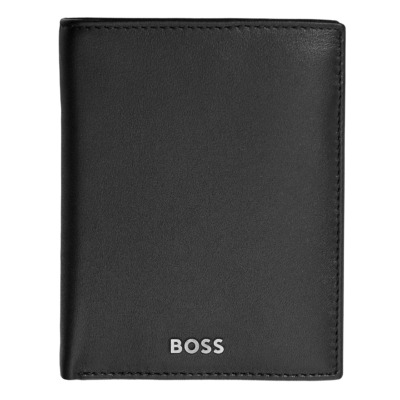 HUGO BOSS SMOOTH ΔΕΡΜΑΤΙΝΟ ΠΟΡΤΟΦΟΛΙ ΜΑΥΡΟ