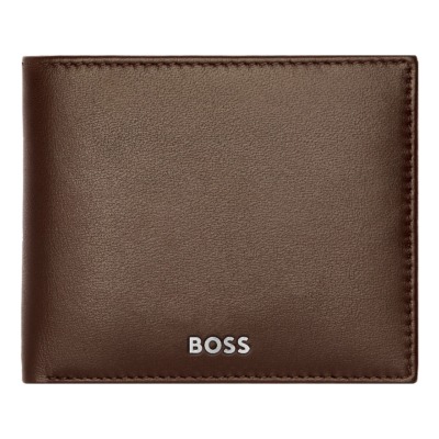HUGO BOSS SMOOTH ΔΕΡΜΑΤΙΝΟ ΠΟΡΤΟΦΟΛΙ ΚΑΦΕ