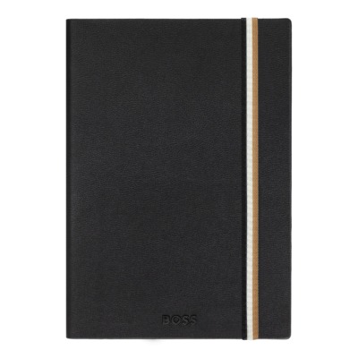 HUGO BOSS ΣΗΜΕΙΩΜΑΤΑΡΙΟ A5 ESSENTIAL ICONIC ΜΑΥΡΟ