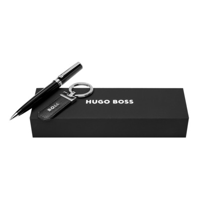 HUGO BOSS ΣΕΤ ΜΠΡΕΛΟΚ ΚΑΙ ΣΤΥΛΟ ΔΙΑΡΚΕΙΑΣ ΜΑΥΡΟ