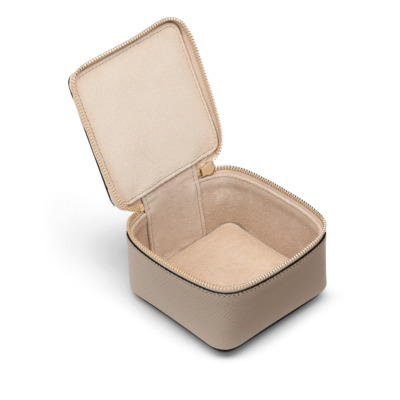 SMYTHSON PANAMA TRINKET ΔΕΡΜΑΤΙΝΗ ΘΗΚΗ ΓΙΑ ΚΟΣΜΗΜΑΤΑ MEDIUM ΜΠΕΖ