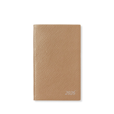 SMYTHSON PANAMA ΔΕΡΜΑΤΙΝΟ ΕΒΔΟΜΑΔΙΑΙΟ ΗΜΕΡΟΛΟΓΙΟ POCKET-SIZE A6 ( 9 X 14 ) 2026 BRONZE