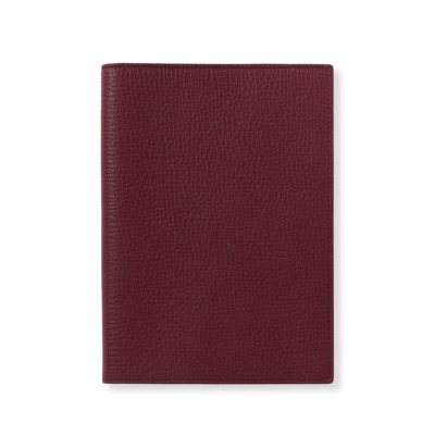 SMYTHSON LUDLOW ΔΕΡΜΑΤΙΝΟ ΣΗΜΕΙΩΜΑΤΑΡΙΟ ΜΕ ΕΞΩΦΥΛΛΟ Α5 MID-SIZE ( 14.5 X 19.5 ) ΜΠΟΡΝΤΟ
