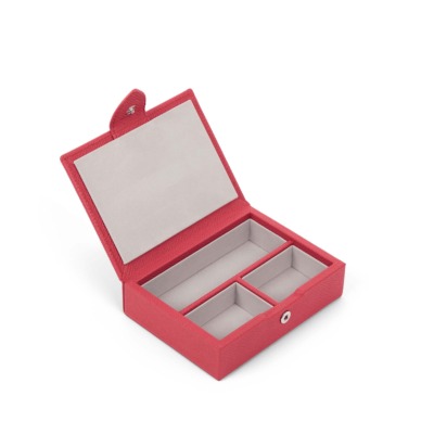 SMYTHSON PANAMA TRINKET ΔΕΡΜΑΤΙΝΗ ΘΗΚΗ ΓΙΑ ΚΟΣΜΗΜΑΤΑ SMALL ΡΟΖ