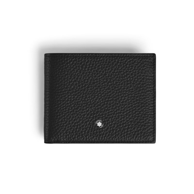 MONTBLANC GRAIN ΔΕΡΜΑΤΙΝΟ ΠΟΡΤΟΦΟΛΙ 6CC ΜΑΥΡΟ