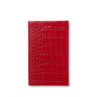 SMYTHSON MARA PREMIUM ΔΕΡΜΑΤΙΝΟ ΣΗΜΕΙΩΜΑΤΑΡΙΟ POCKET-SIZE A6 ( 9 X 14 ) ΚΟΚΚΙΝΟ