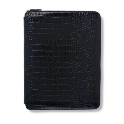 SMYTHSON MARA ΔΕΡΜΑΤΙΝΟ ΝΤΟΣΙΕ ΣΥΝΕΔΡΙΩΝ ZIP A4 NAVY